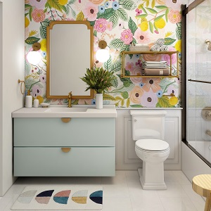Цветная и яркая ванная комната: как преобразить санузел в Посевной - posevnaya.mebel54.com | фото