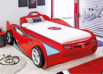 CARBED Кровать-машина Coupe с выдвижной кроватью Red 20.03.1306.00 в Посевной - posevnaya.mebel54.com | фото