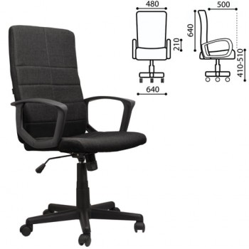 Кресло офисное BRABIX Focus EX-518 (черный) в Посевной - posevnaya.mebel54.com | фото