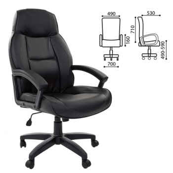 Кресло офисное BRABIX Formula EX-537 (черный) в Посевной - posevnaya.mebel54.com | фото