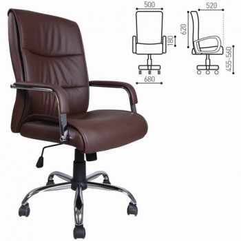 Кресло офисное BRABIX Space EX-508 (коричневый) в Посевной - posevnaya.mebel54.com | фото