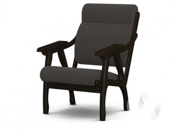 Кресло Вега-10 (венге лак/ULTRA GRAFIT) в Посевной - posevnaya.mebel54.com | фото