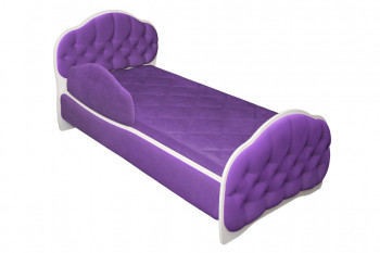 Кровать 180 Гармония 32 Фиолетовый (мягкий бортик) в Посевной - posevnaya.mebel54.com | фото