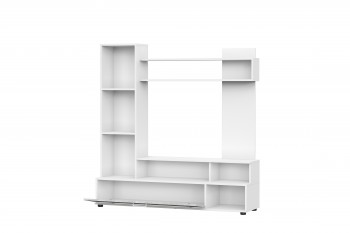 Мебель для гостиной "МГС 9" Белый / Цемент светлый в Посевной - posevnaya.mebel54.com | фото