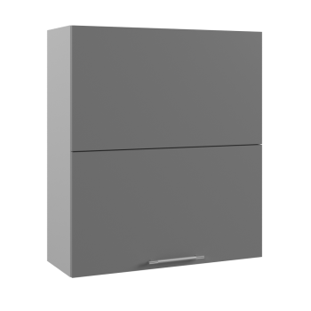 Ройс ВПГПМ 800 Шкаф верхний высокий Blum Aventos HF (Графит софт/корпус Серый) в Посевной - posevnaya.mebel54.com | фото