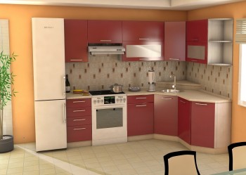 Угловая кухня Максимус-24 2400х1700 мм в Посевной - posevnaya.mebel54.com | фото